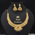Finely Detailed Lovely Design Gold Plated Necklace Set for Women - Style A626
