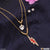 Thunder With Diamond Superior Quality Golden Color Necklace Set - Style Lnsa027