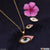 Evil Eye Beautiful Design Golden Color Necklace Set For Women & Girls - Style Lnsa030
