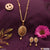 Leaf With Diamond Latest Design Golden Color Necklace Set For Women - Style Lnsa107