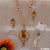 Flower with Diamond Cool Design Golden Color Necklace Set for Ladies - Style LNSA126