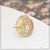 Designer with Diamond Unique Design Gold Plated Ring for Lady - Style LRG-146
