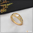 Decorative Design with Diamond Designer Gold Plated Ring for Women - Style LRG-152