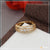 Fashion-Forward with Diamond Chic Design Gold Plated Ring for Lady - Style LRG-160