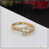 Casual Design with Diamond Latest Design Gold Plated Ring for Lady  - Style LRG-159