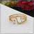 Graceful Design with Diamond Fashionable Gold Plated Ring for Lady - Style LRG-163