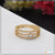 Fashion-Forward with Diamond Chic Design Gold Plated Ring for Lady - Style LRG-160