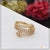 Fashionable with Diamond Designer Gold Plated Ring for Women - Style LRG-171