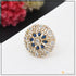 Gorgeous Design with Diamond Funky Design Gold Plated Ring for Lady - Style A183