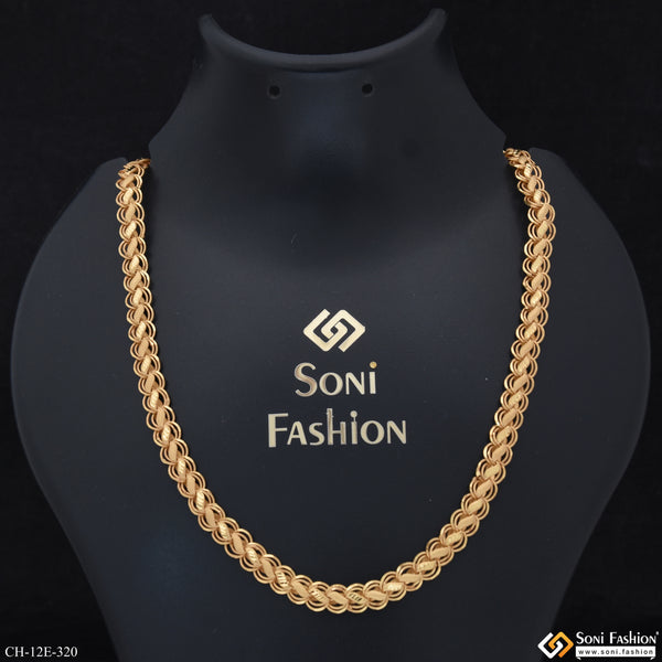 Latest Design Gold Plated Kohli Chain for Men - Style E320