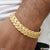 Leaf Pokal Extraordinary Design Gold Plated Bracelet for Men - Style D095