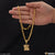 Lion Hand-Crafted Design Gold Plated Chain Pendant Combo for Men (CP-B635-A021)
