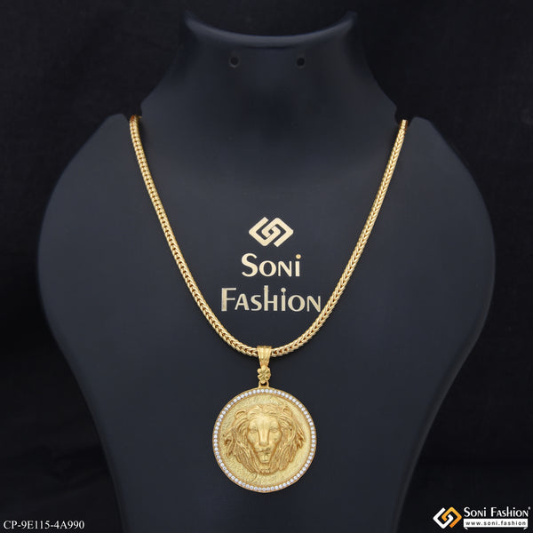 Lion Latest Design Pendant With Chain for Men (CP-E115-A990)