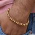 Lovely Design High-Quality Gold Plated Rudraksha Bracelet for Men - Style D004