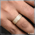 Lovely Design with Diamond Delicate Design Gold Plated Ring for Men - Style B527