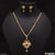Lovely Design with Diamond Golden Color Necklace Set for Women - Style LNSA106