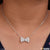 Lovely Design With Diamond Silver Color Necklace For Women & Girls - Style Lnka062
