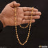Etched Design High-Quality 1 Gram - Black Gold Plated Mala for Men - Style A177