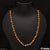 Etched Design High-Quality 1 Gram - Black Gold Plated Mala for Men - Style A177