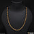 1 Gram Gold Forming Black Glittering Design Gold Plated Mala for Men - Style A193