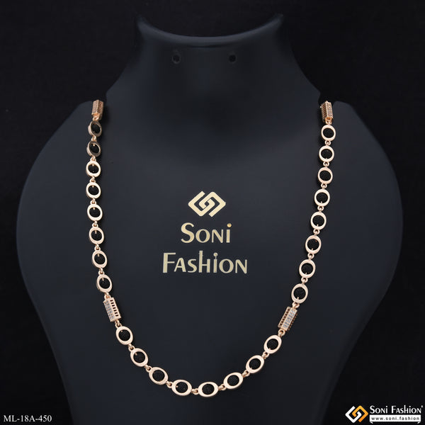 Best Quality Rose Gold Color Rudraksha Mala for Men - Style A450