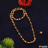 1 Gram Gold High-Quality Brown Gold Plated Rudraksha Mala for Men - Style A179