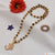 1 Gram Gold Forming Om With Diamond Rudraksha Mala With Pendant - Style A045