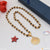 1 Gram Gold Forming Sun With Diamond Rudraksha Mala With Pendant - Style A046