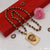 Lion With Diamond Gold Plated Rudraksha Mala With Pendant For Men - Style A057