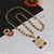 Om Antique Design Gold Plated Rudraksha Mala with Pendant for Men - Style A097
