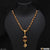 Om With Paro Fashionable Design Gold Plated Rudraksha Mala With Pendant - Style A025