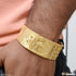 Maa Attention-Getting Design High Quality Gold Plated Bracelet for Men - Style D076