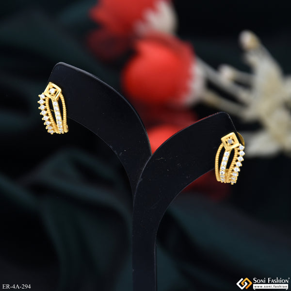 Magnificent Design Gold Plated Earrings for Ladies - Style A294