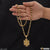 Om Antique Design Gold Plated Rudraksha Mala with Pendant for Men - Style A097