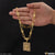 Om Hand-Crafted Design Gold Plated Chain Pendant Combo for Men (CP-B767-A076)