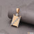 Square With Diamond Finely Detailed Design Rose Gold Pendant For Men - Style B140