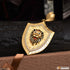 Lion Diamond Pendant Premium-Grade Quality Gold Plated for Men - Style A338