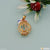 Attractive & Stylish Designer Om Gold Plated Pendant With Diamonds - Style A372