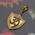 Royal Om With Diamond Stylish Design Gold Plated Pendant For Men - Style A400