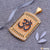Om Gold Plated Pendant With Diamond Texture Background For Men - Style A484