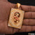 Krishna in Diamonds Rectangle Gold Plated Pendant For Men - Style A500