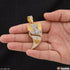 1 Gram Gold Plated with Diamond Trending Design Pendant for Men - Style B793