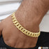Pokal Etched Design High-Quality Gold Plated Bracelet for Men - Style D088