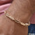Popular Design Awesome Design Rose Gold Color Bracelet for Men - Style D027