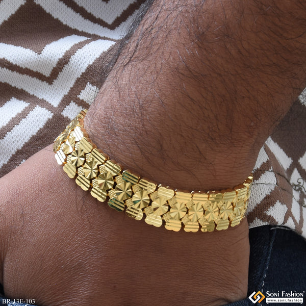Popular Design Gold Plated Bracelet for Men - Style E103