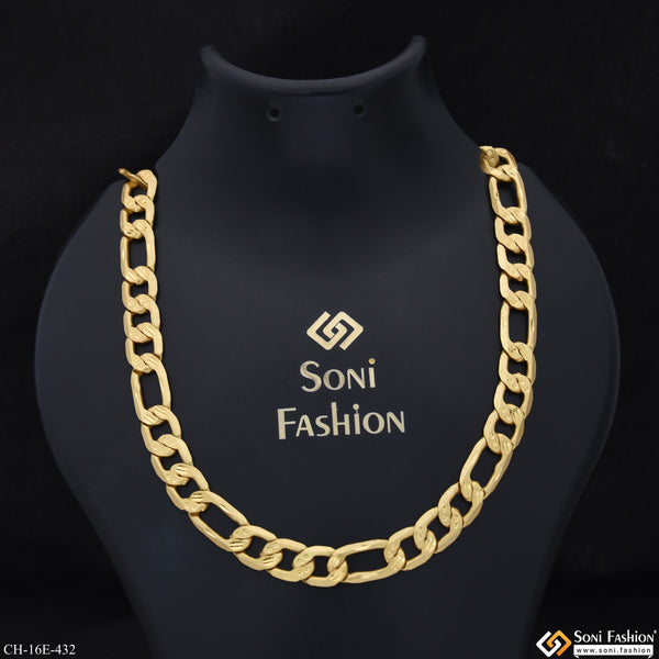 Popular Design Gold Plated Sachin Chain - Style E432