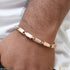 Popular Design with Diamond Best Quality Rose Gold Bracelet for Men - Style D103