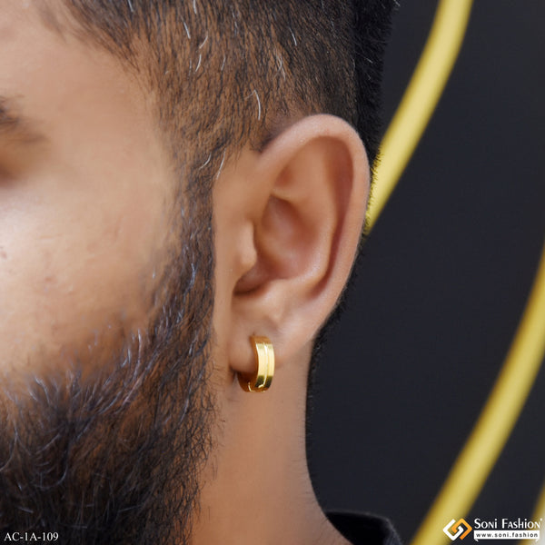 Prominent Design Stainless Steel Stud Earring for Men (1 Pc) - Style A109