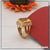 Yellow Stone with Diamond Artisanal Design Gold Plated Ring for Men - Style B105