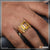 Yellow Stone with Diamond Fashionable Design Gold Plated Ring for Men - Style B108